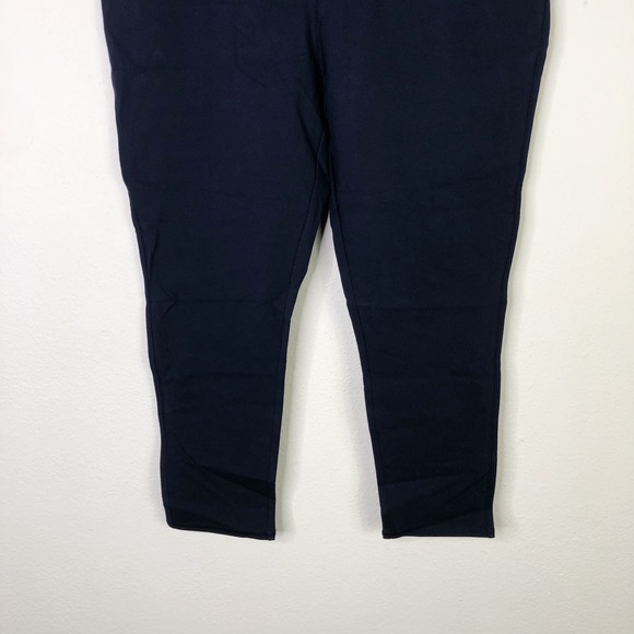 DENIM & CO Active Duo Stretch Leggings Navy - Picture 3 of 6